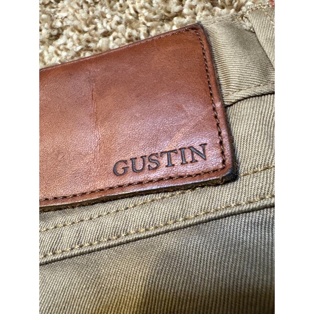 Gustin 5 Pocket French Serge Khaki Chino Jeans Mens Size 34